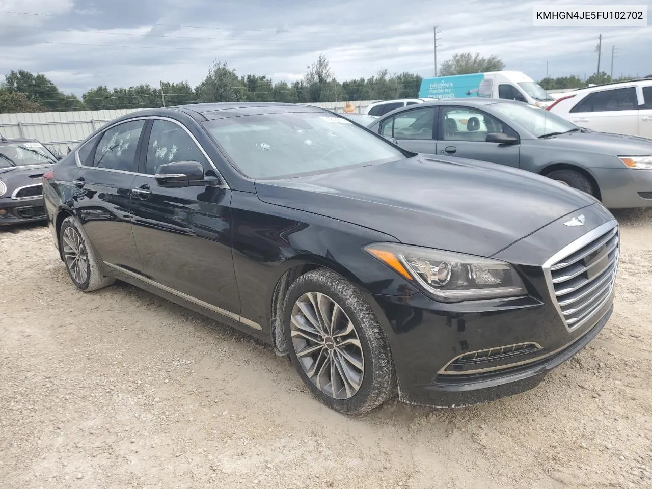 2015 Hyundai Genesis 3.8L VIN: KMHGN4JE5FU102702 Lot: 74218274