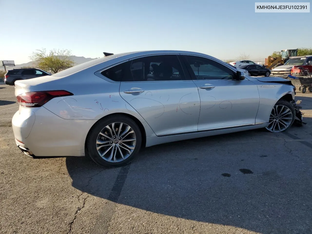 2015 Hyundai Genesis 3.8L VIN: KMHGN4JE3FU102391 Lot: 74568584