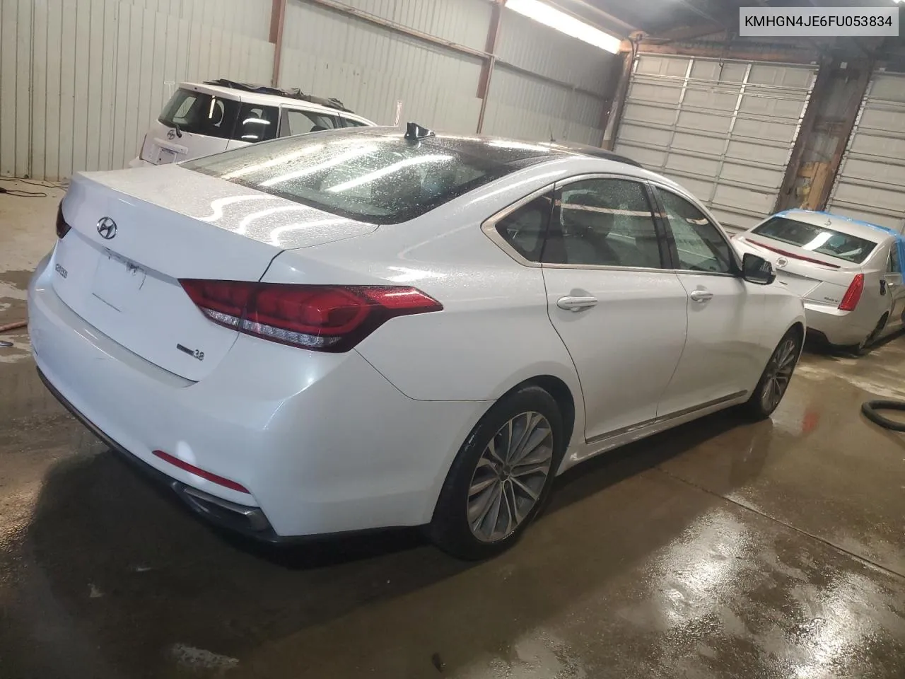 2015 Hyundai Genesis 3.8L VIN: KMHGN4JE6FU053834 Lot: 74796124