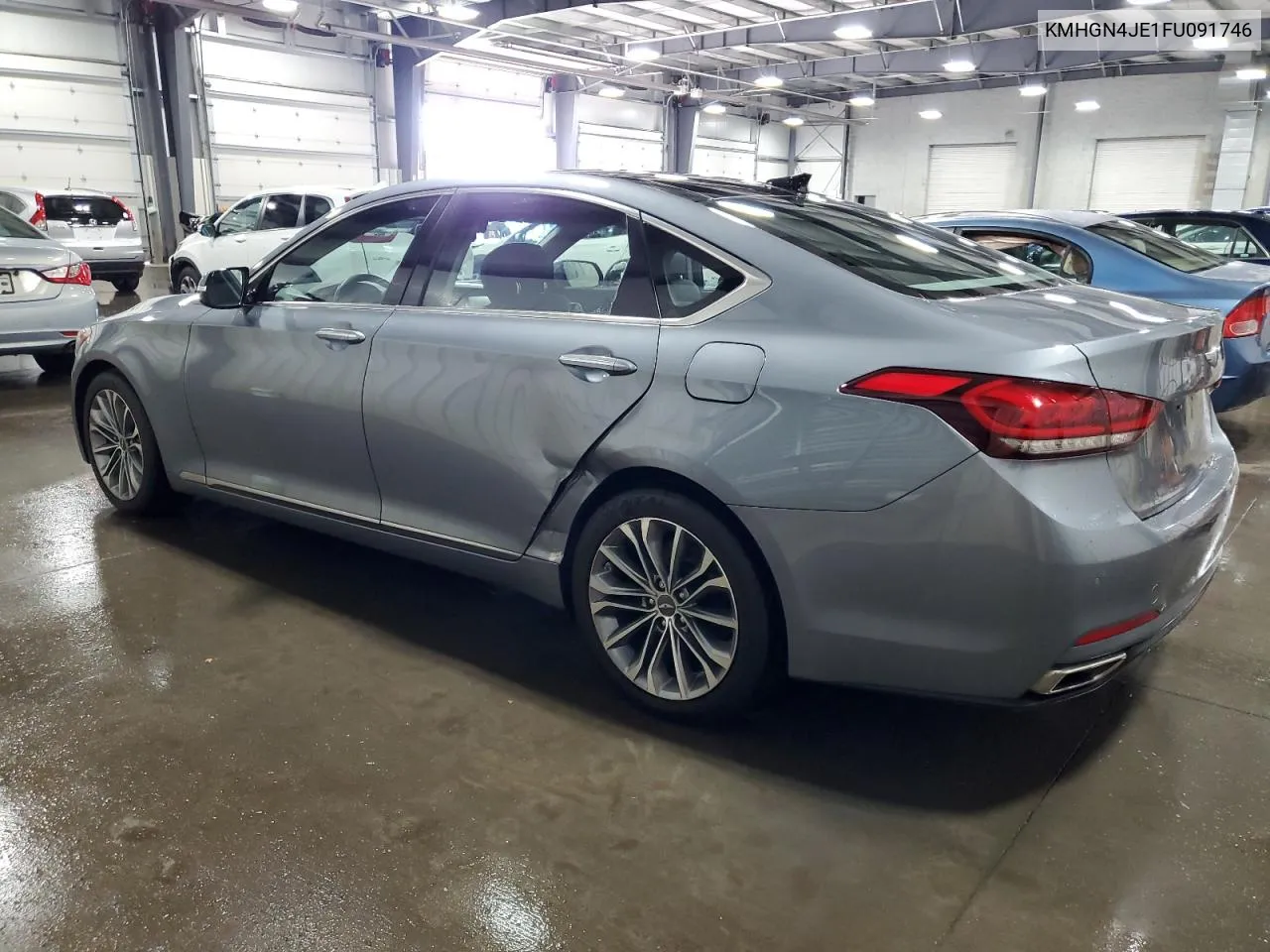 2015 Hyundai Genesis 3.8L VIN: KMHGN4JE1FU091746 Lot: 75015634