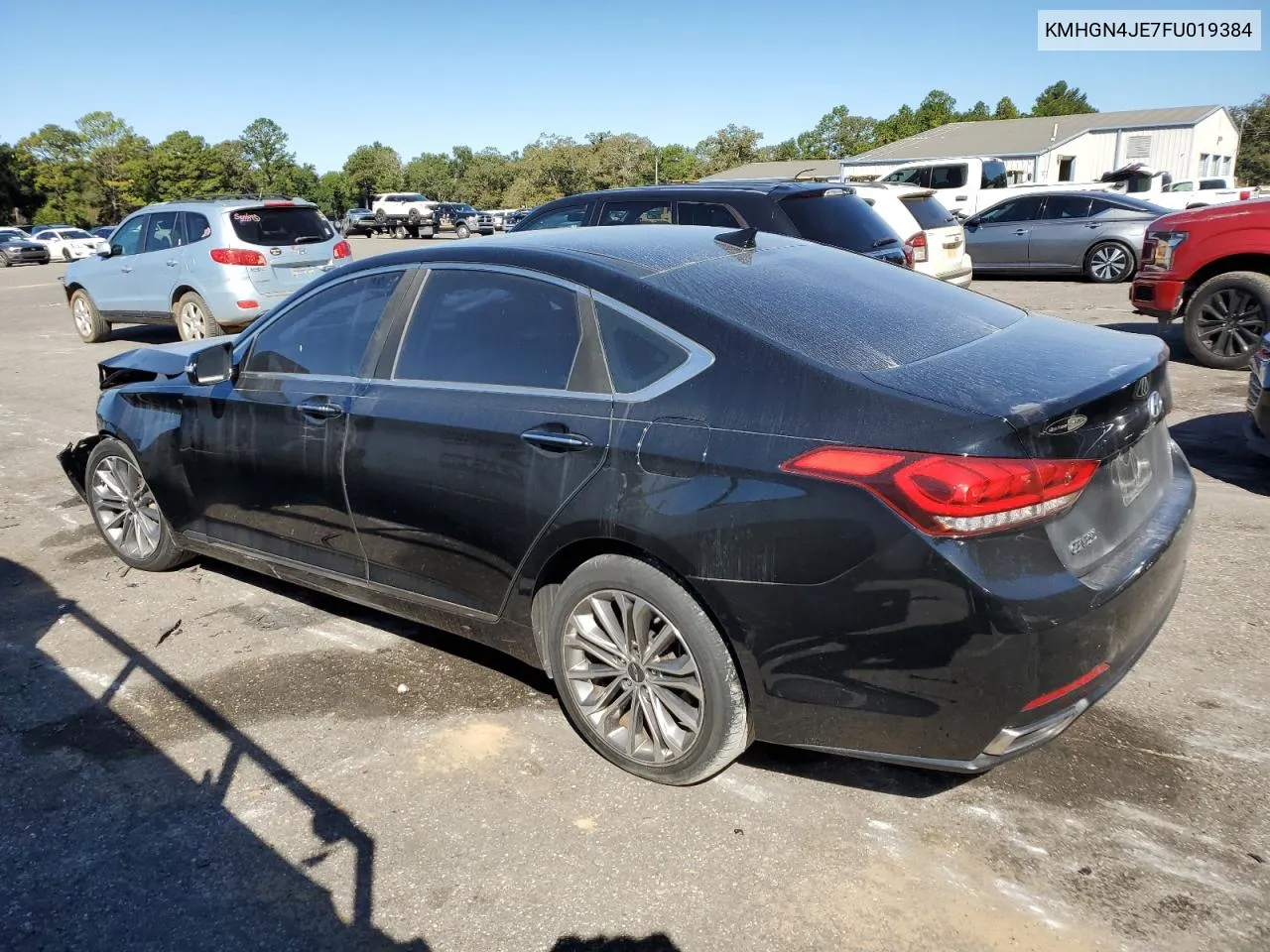 2015 Hyundai Genesis 3.8L VIN: KMHGN4JE7FU019384 Lot: 75303704