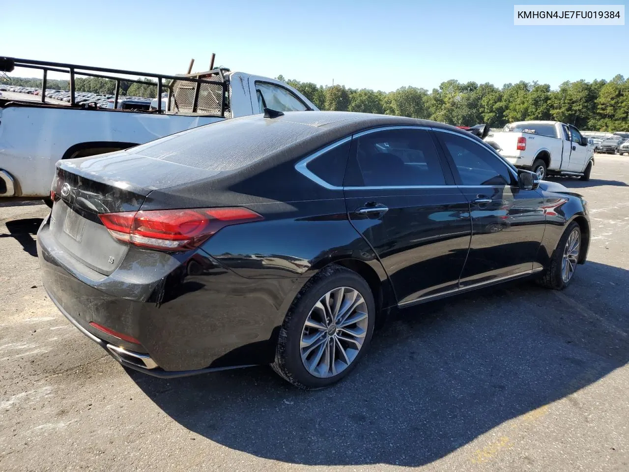 2015 Hyundai Genesis 3.8L VIN: KMHGN4JE7FU019384 Lot: 75303704