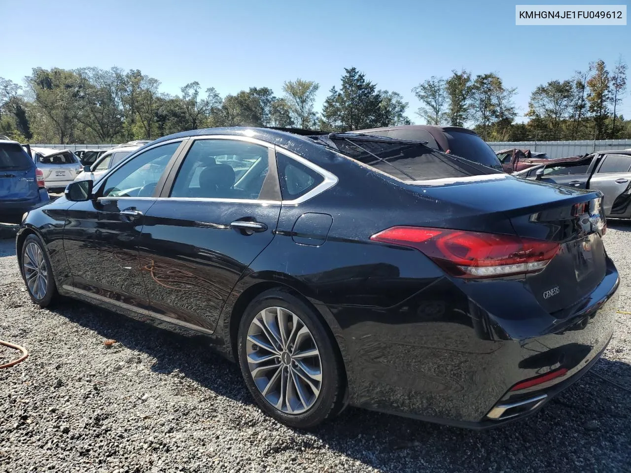 2015 Hyundai Genesis 3.8L VIN: KMHGN4JE1FU049612 Lot: 75484654