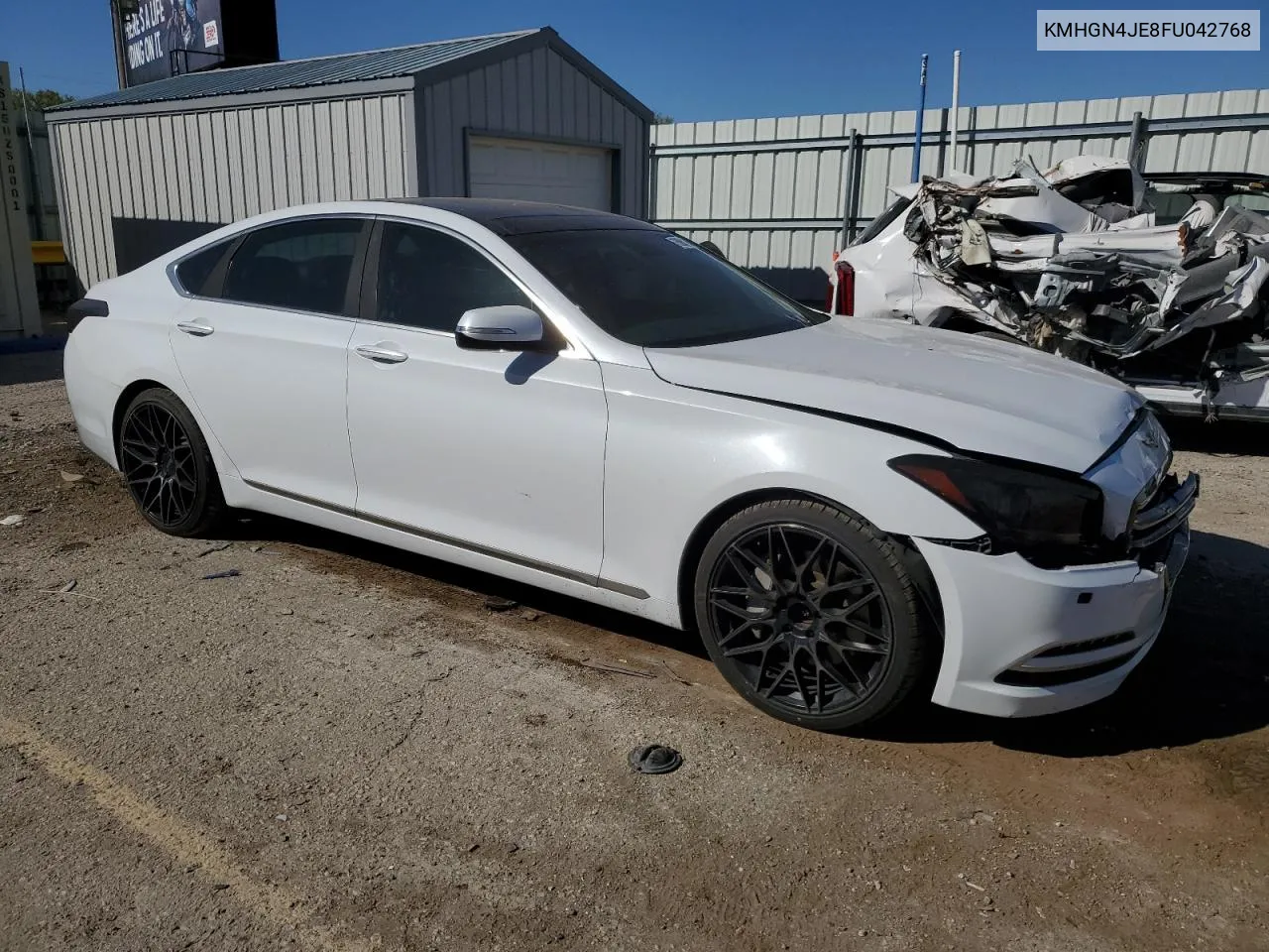 2015 Hyundai Genesis 3.8L VIN: KMHGN4JE8FU042768 Lot: 75961194