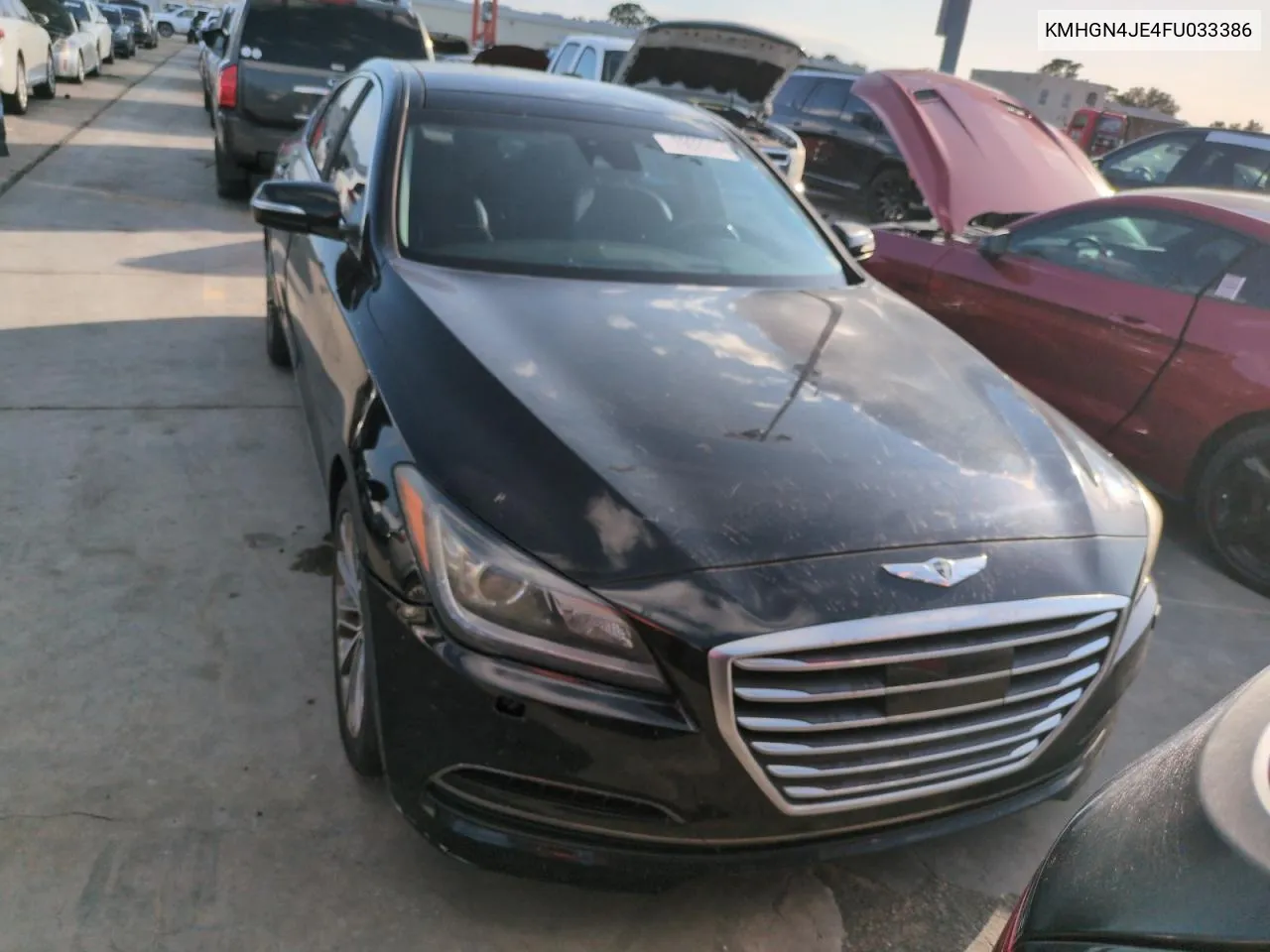 2015 Hyundai Genesis 3.8L VIN: KMHGN4JE4FU033386 Lot: 76025174