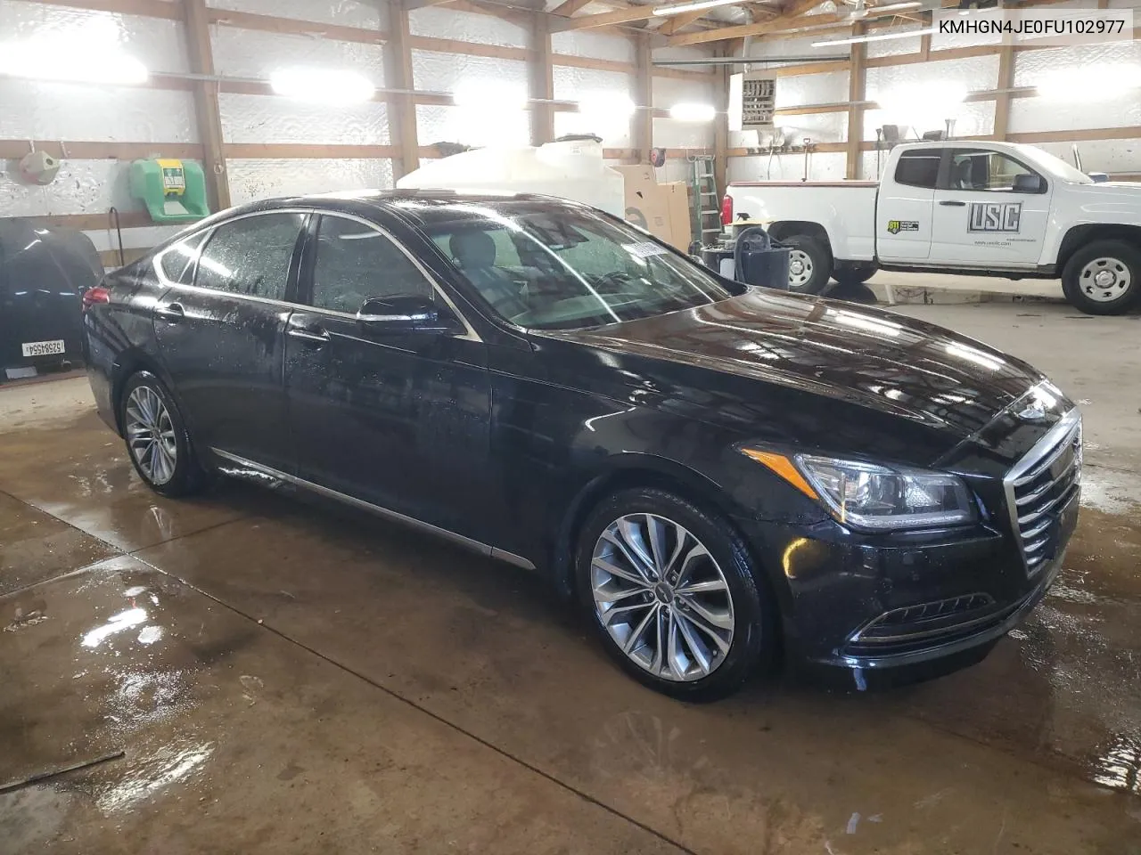 2015 Hyundai Genesis 3.8L VIN: KMHGN4JE0FU102977 Lot: 76110604