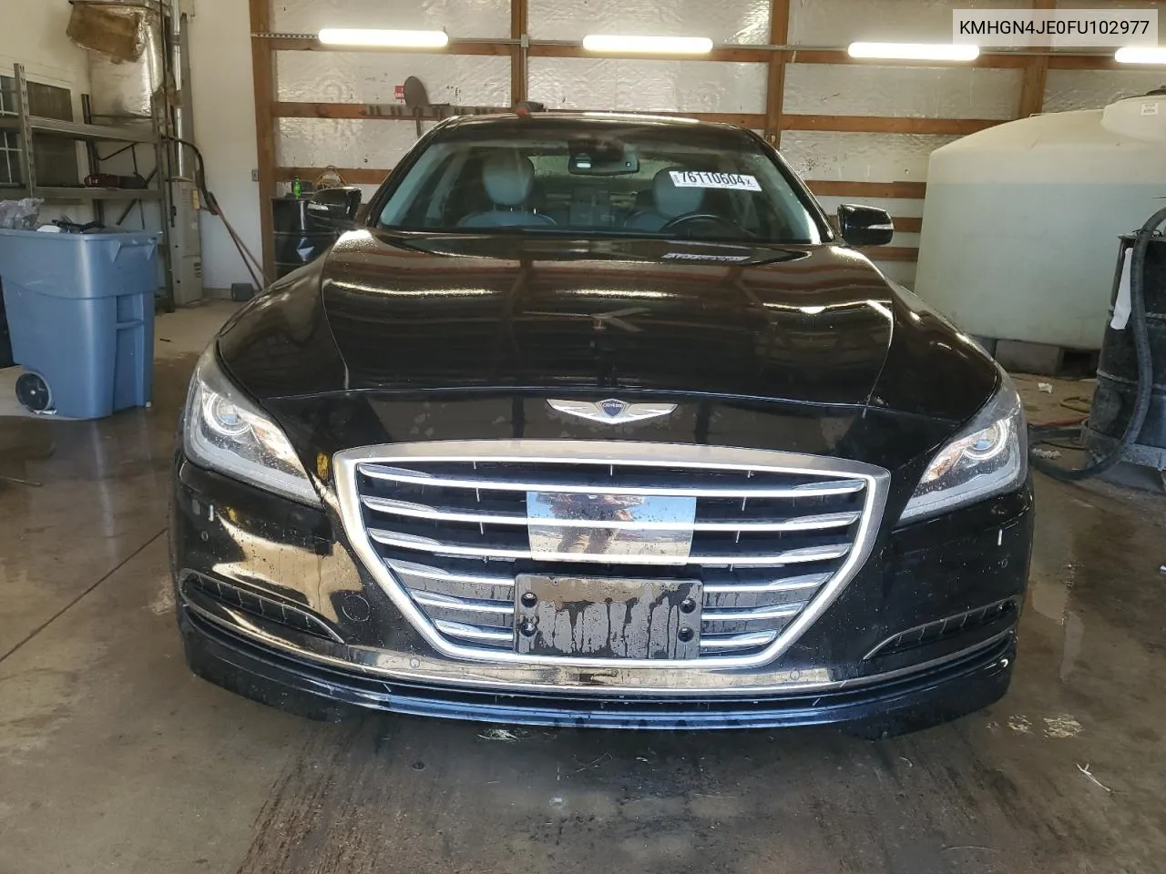 2015 Hyundai Genesis 3.8L VIN: KMHGN4JE0FU102977 Lot: 76110604