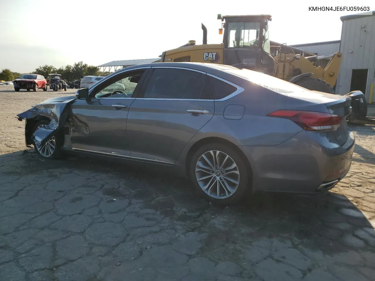 2015 Hyundai Genesis 3.8L VIN: KMHGN4JE6FU059603 Lot: 76123384