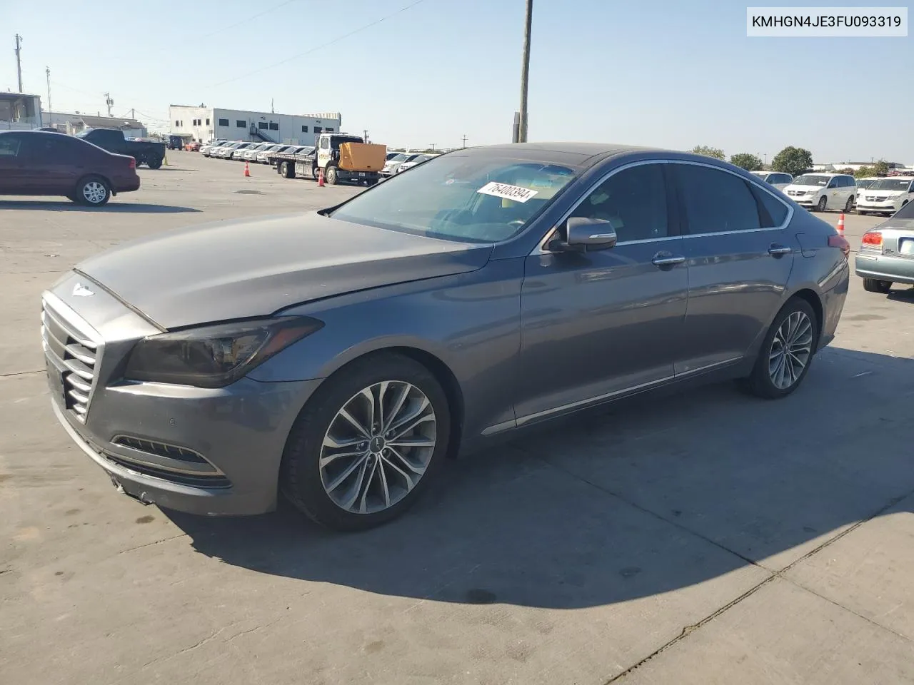 2015 Hyundai Genesis 3.8L VIN: KMHGN4JE3FU093319 Lot: 76400394