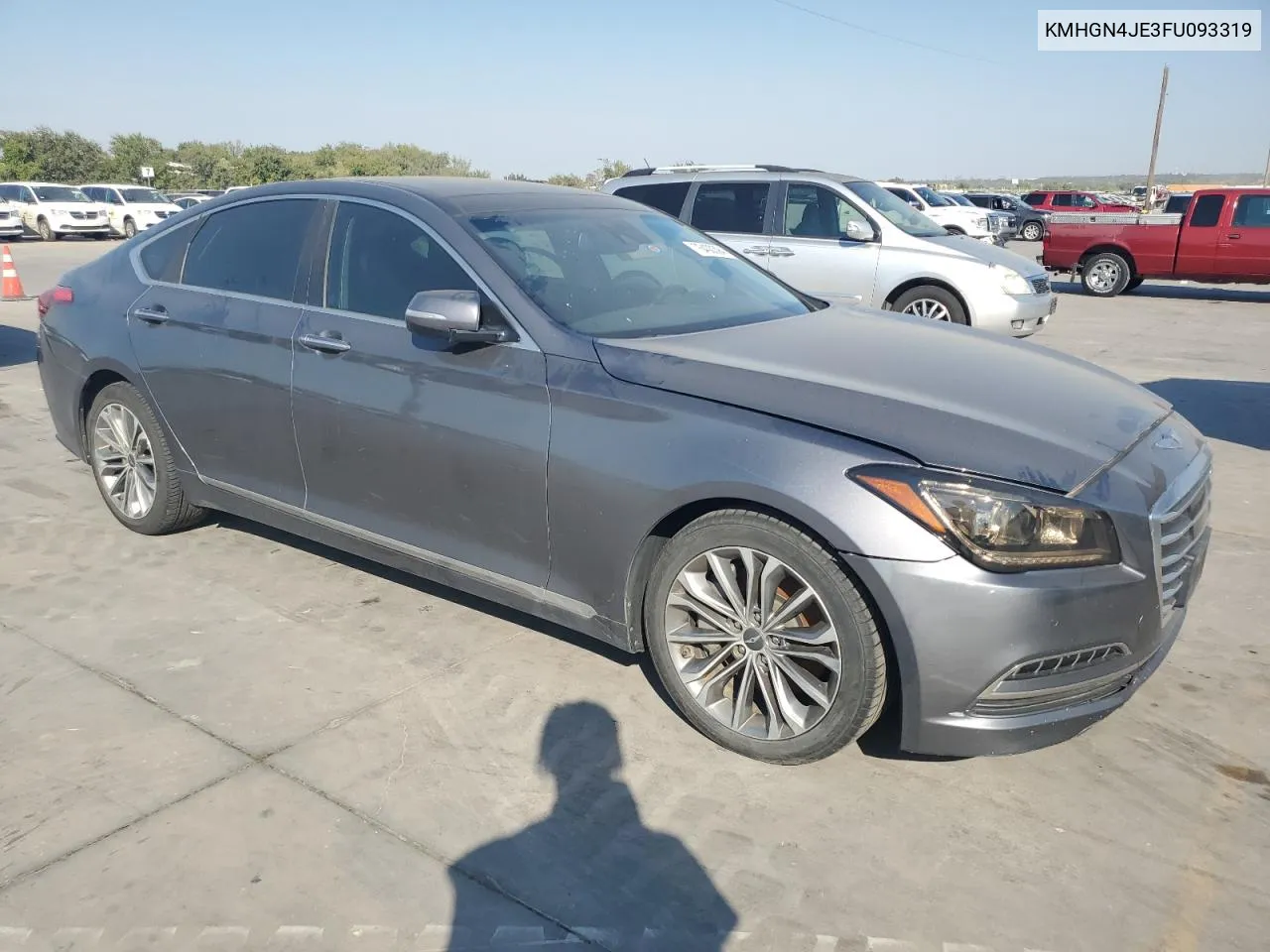 2015 Hyundai Genesis 3.8L VIN: KMHGN4JE3FU093319 Lot: 76400394