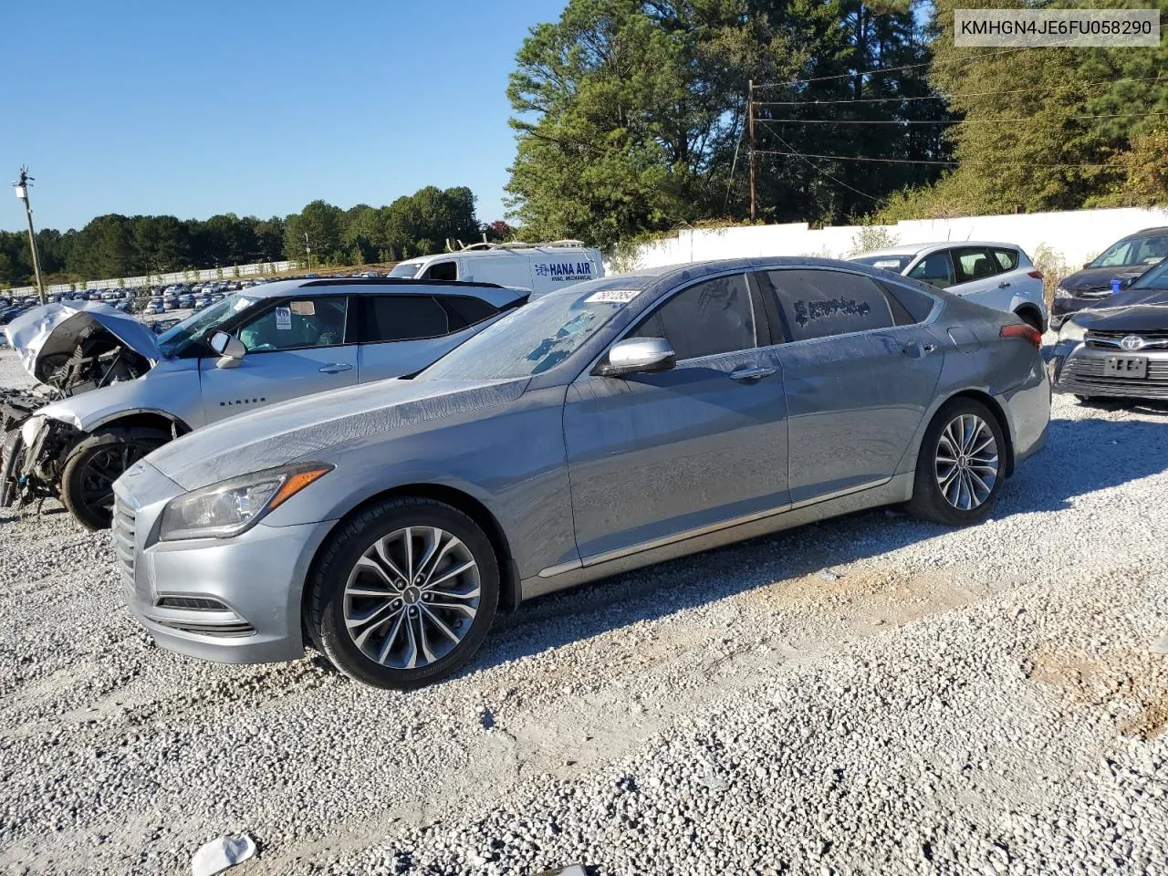 2015 Hyundai Genesis 3.8L VIN: KMHGN4JE6FU058290 Lot: 76812854