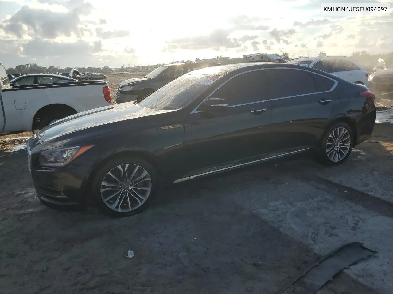 2015 Hyundai Genesis 3.8L VIN: KMHGN4JE5FU094097 Lot: 77200204