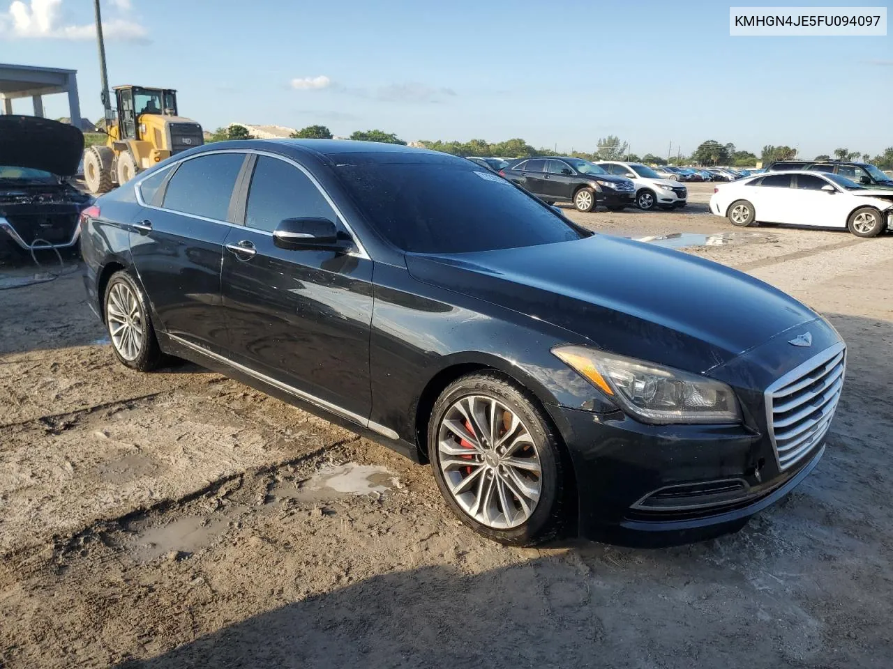 2015 Hyundai Genesis 3.8L VIN: KMHGN4JE5FU094097 Lot: 77200204