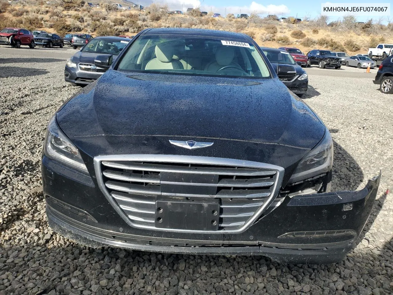 2015 Hyundai Genesis 3.8L VIN: KMHGN4JE6FU074067 Lot: 77458694