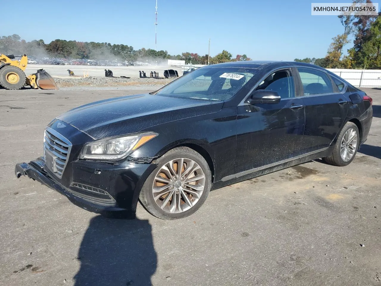 2015 Hyundai Genesis 3.8L VIN: KMHGN4JE7FU054765 Lot: 77676314