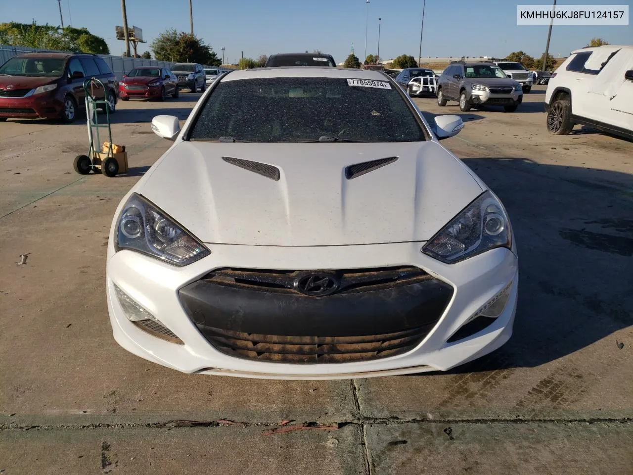 2015 Hyundai Genesis Coupe 3.8L VIN: KMHHU6KJ8FU124157 Lot: 77855974