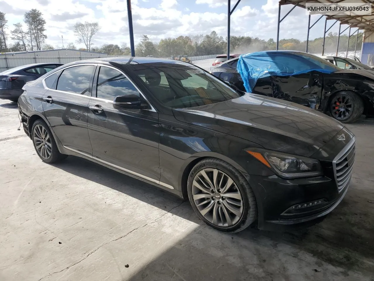 2015 Hyundai Genesis 5.0L VIN: KMHGN4JFXFU036043 Lot: 78261234