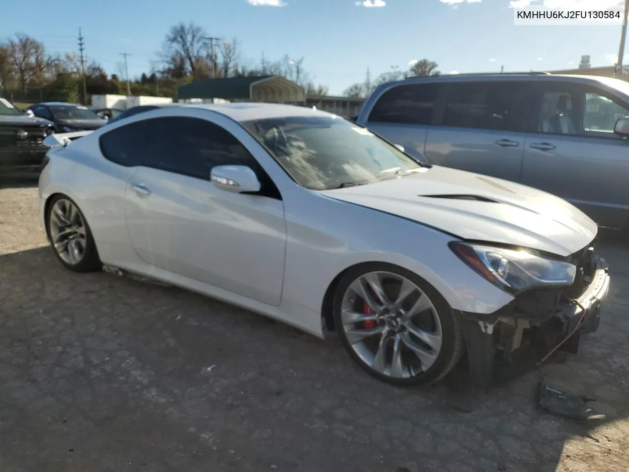 2015 Hyundai Genesis Coupe 3.8L VIN: KMHHU6KJ2FU130584 Lot: 78502384