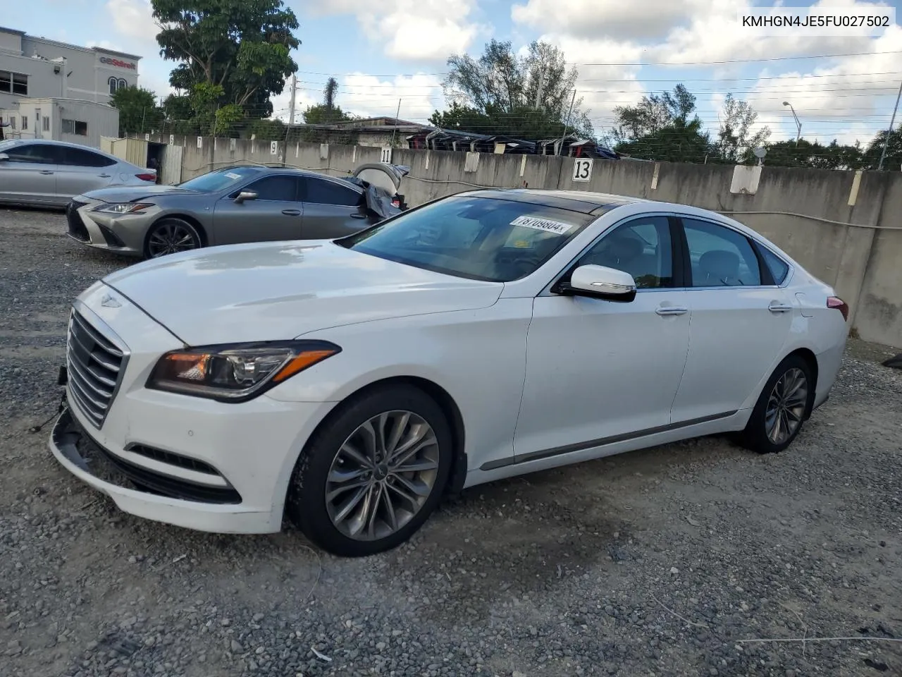 2015 Hyundai Genesis 3.8L VIN: KMHGN4JE5FU027502 Lot: 78709804