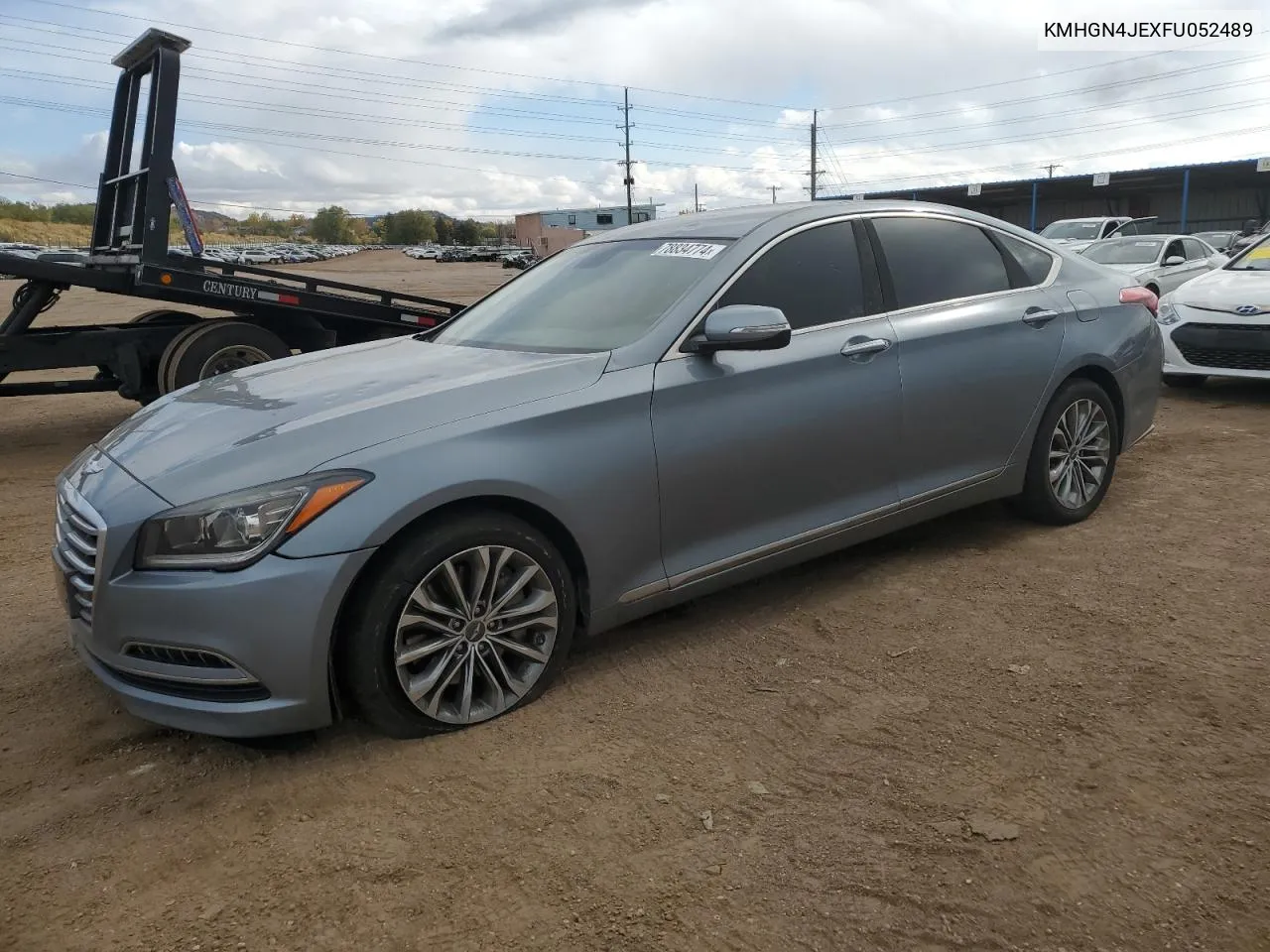 2015 Hyundai Genesis 3.8L VIN: KMHGN4JEXFU052489 Lot: 78834774