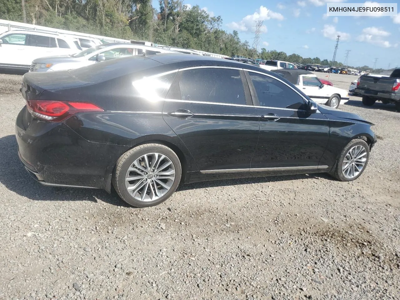 2015 Hyundai Genesis 3.8L VIN: KMHGN4JE9FU098511 Lot: 79474114