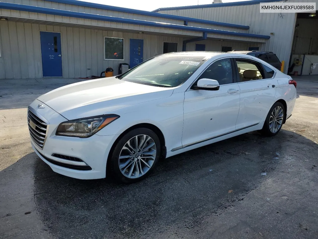 2015 Hyundai Genesis 3.8L VIN: KMHGN4JEXFU089588 Lot: 79562104