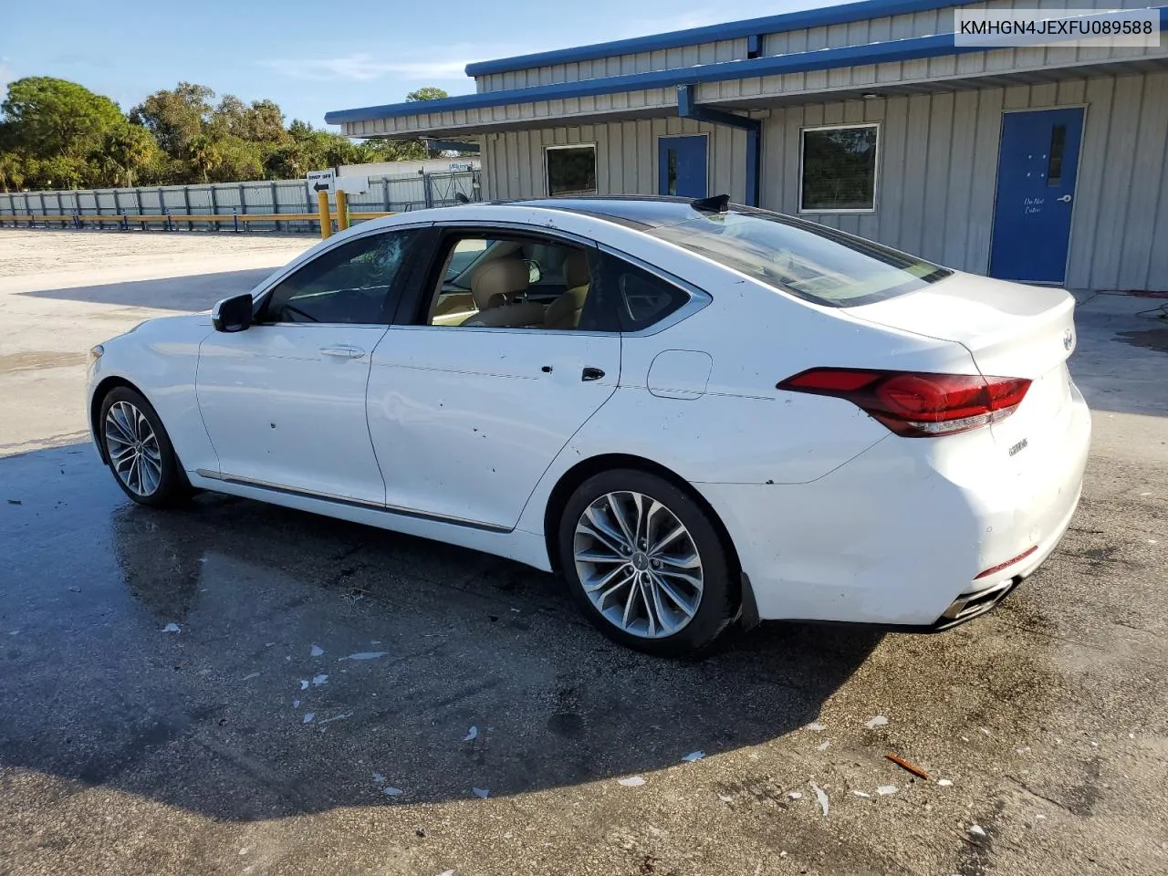 2015 Hyundai Genesis 3.8L VIN: KMHGN4JEXFU089588 Lot: 79562104