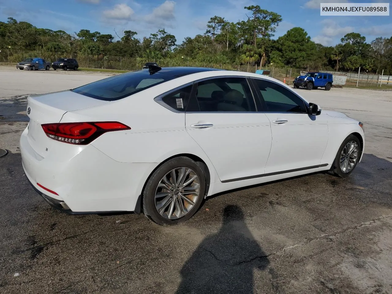 2015 Hyundai Genesis 3.8L VIN: KMHGN4JEXFU089588 Lot: 79562104