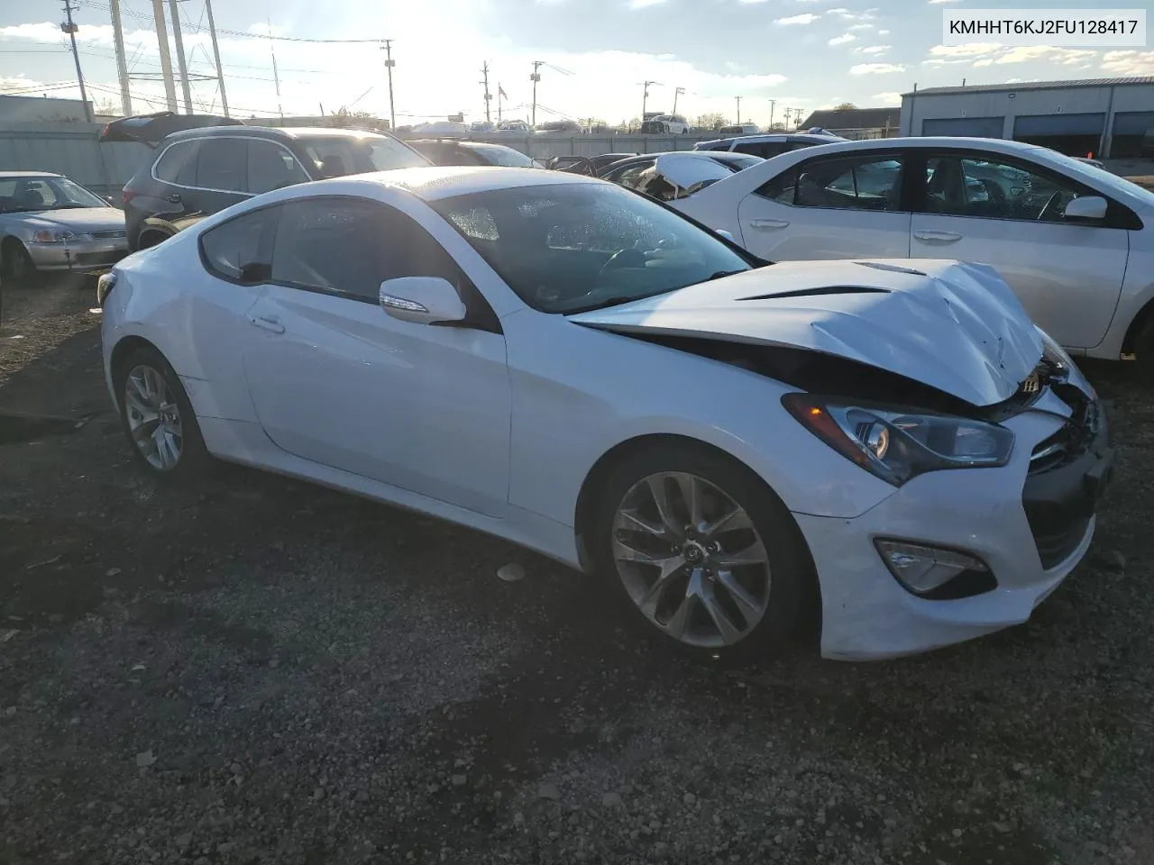 2015 Hyundai Genesis Coupe 3.8L VIN: KMHHT6KJ2FU128417 Lot: 80339234