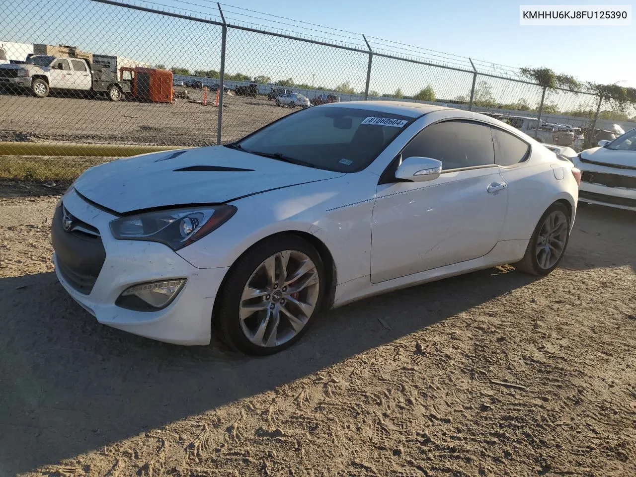 2015 Hyundai Genesis Coupe 3.8L VIN: KMHHU6KJ8FU125390 Lot: 81068604