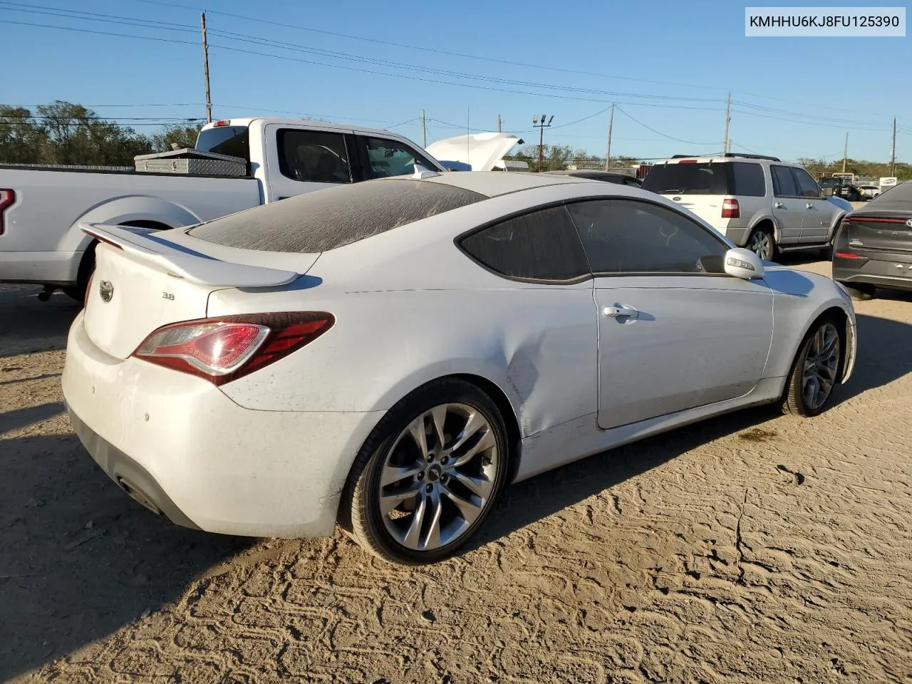 2015 Hyundai Genesis Coupe 3.8L VIN: KMHHU6KJ8FU125390 Lot: 81068604