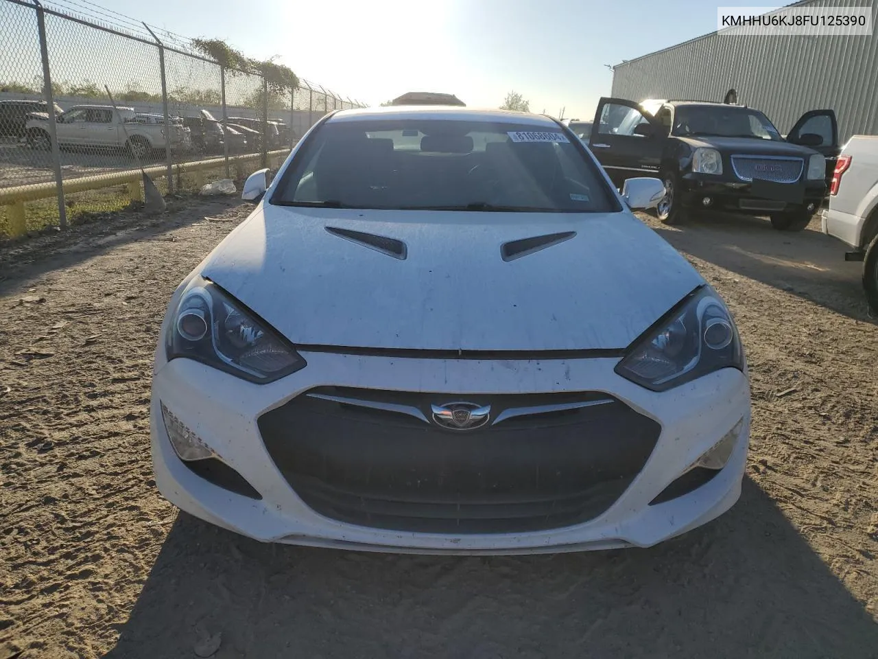 2015 Hyundai Genesis Coupe 3.8L VIN: KMHHU6KJ8FU125390 Lot: 81068604