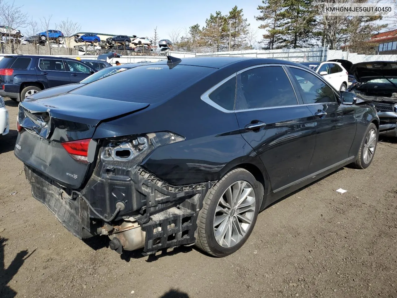 KMHGN4JE5GU140450 2016 Hyundai Genesis 3.8L