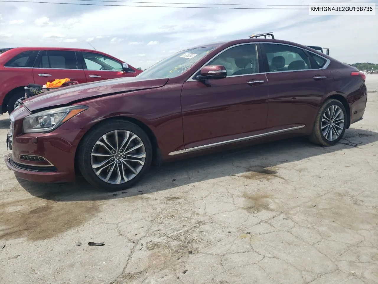 KMHGN4JE2GU138736 2016 Hyundai Genesis 3.8L