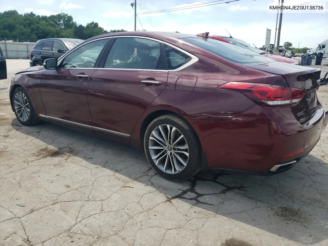 2016 Hyundai Genesis 3.8L VIN: KMHGN4JE2GU138736 Lot: 53385304