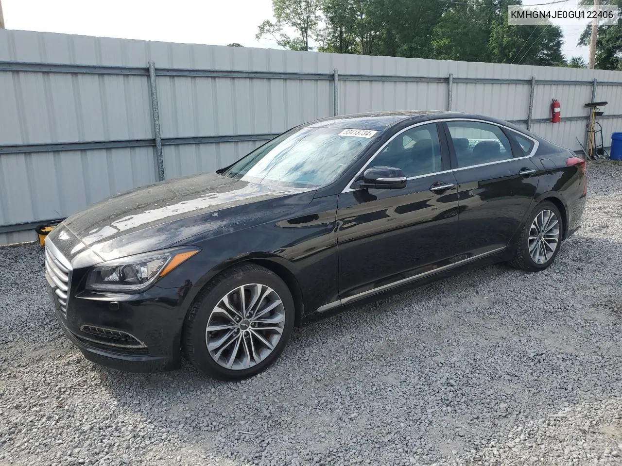 KMHGN4JE0GU122406 2016 Hyundai Genesis 3.8L