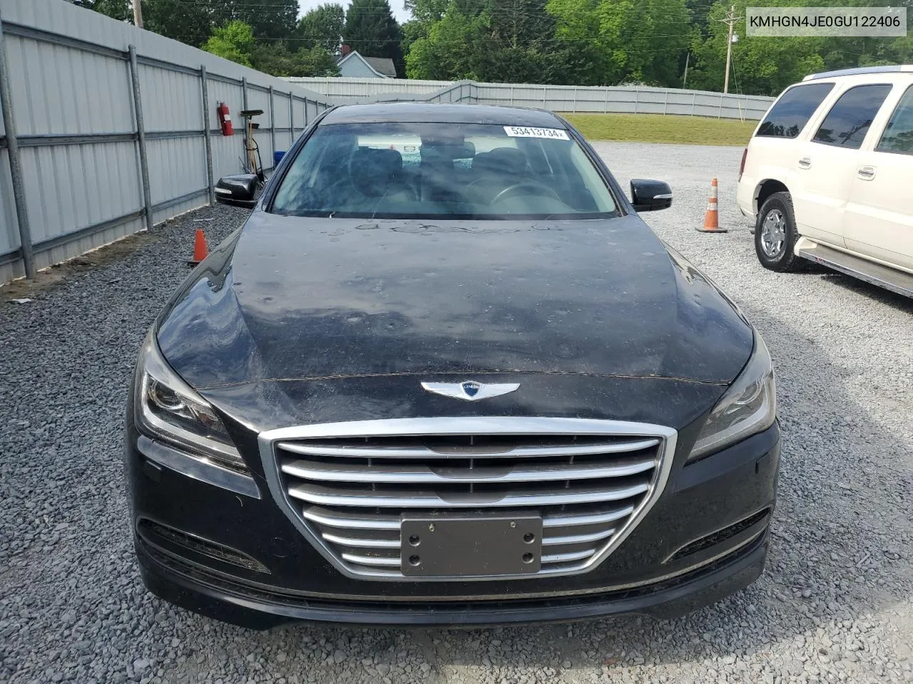 2016 Hyundai Genesis 3.8L VIN: KMHGN4JE0GU122406 Lot: 53413734