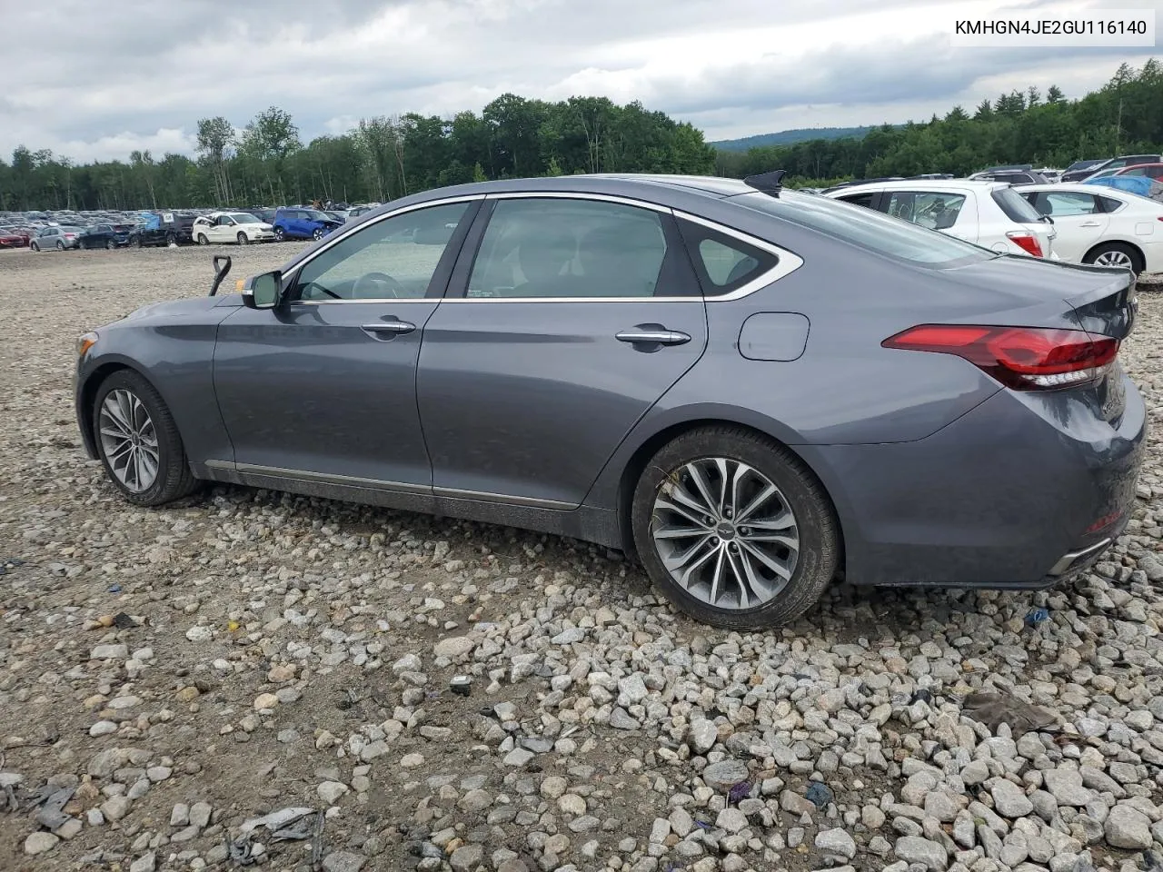 2016 Hyundai Genesis 3.8L VIN: KMHGN4JE2GU116140 Lot: 59967204