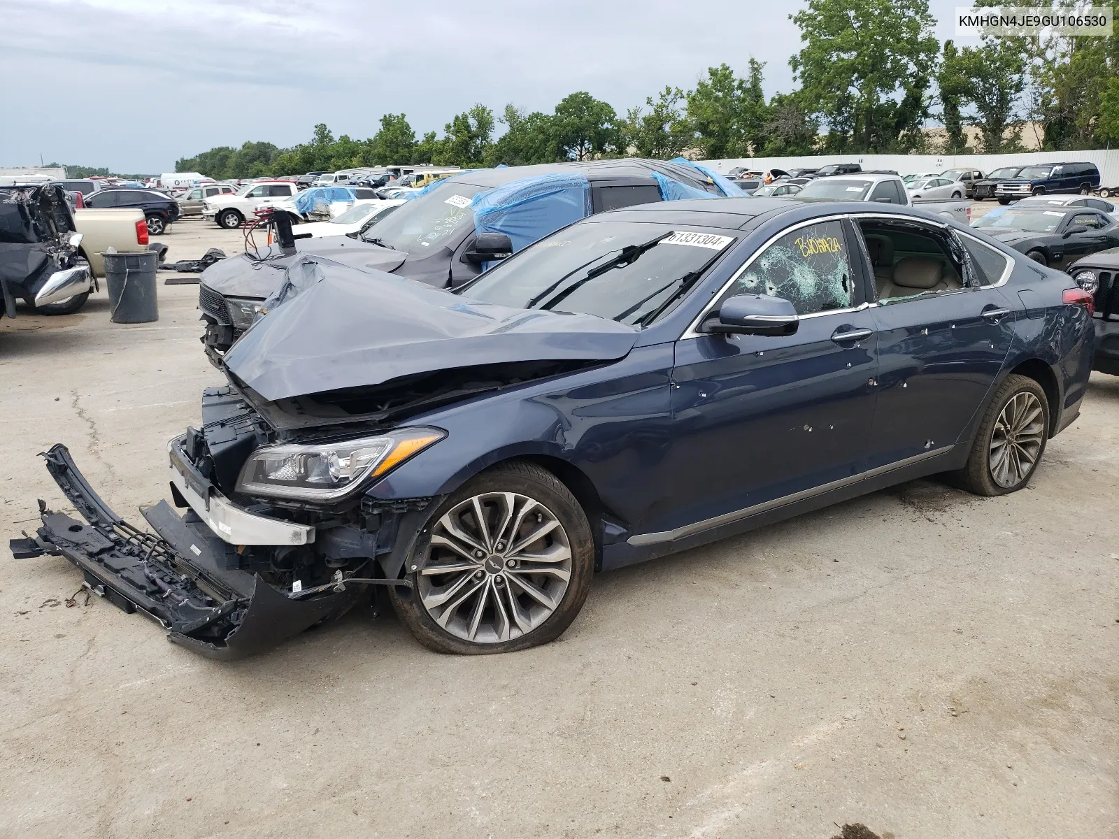 KMHGN4JE9GU106530 2016 Hyundai Genesis 3.8L