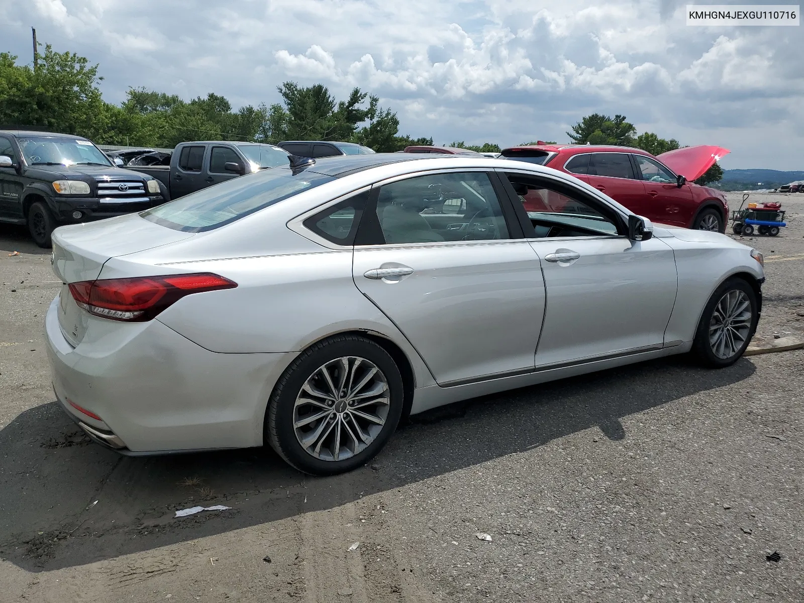 2016 Hyundai Genesis 3.8L VIN: KMHGN4JEXGU110716 Lot: 65029044