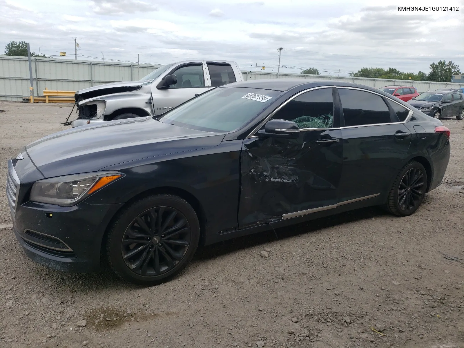 2016 Hyundai Genesis 3.8L VIN: KMHGN4JE1GU121412 Lot: 66902124