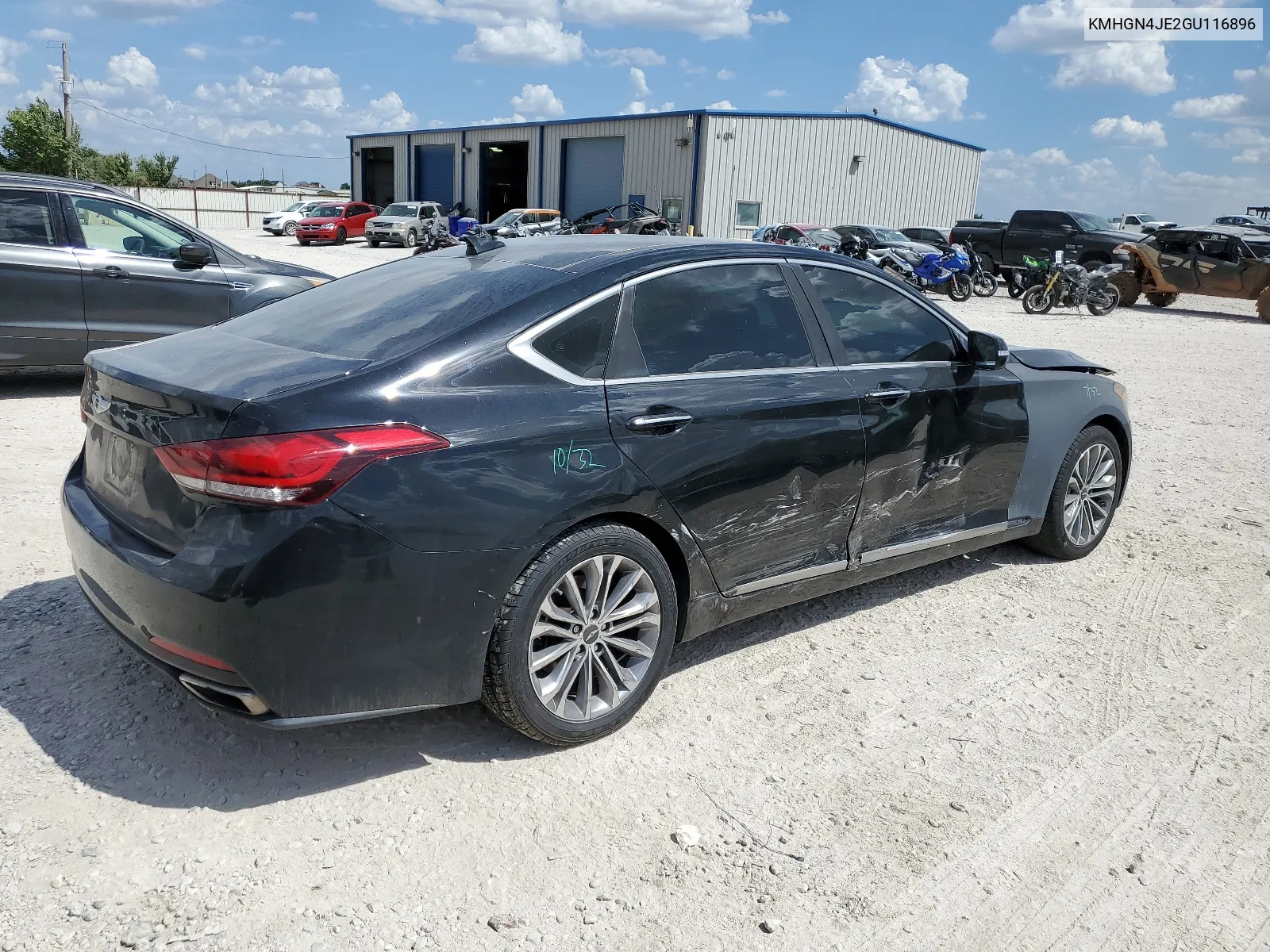 KMHGN4JE2GU116896 2016 Hyundai Genesis 3.8L