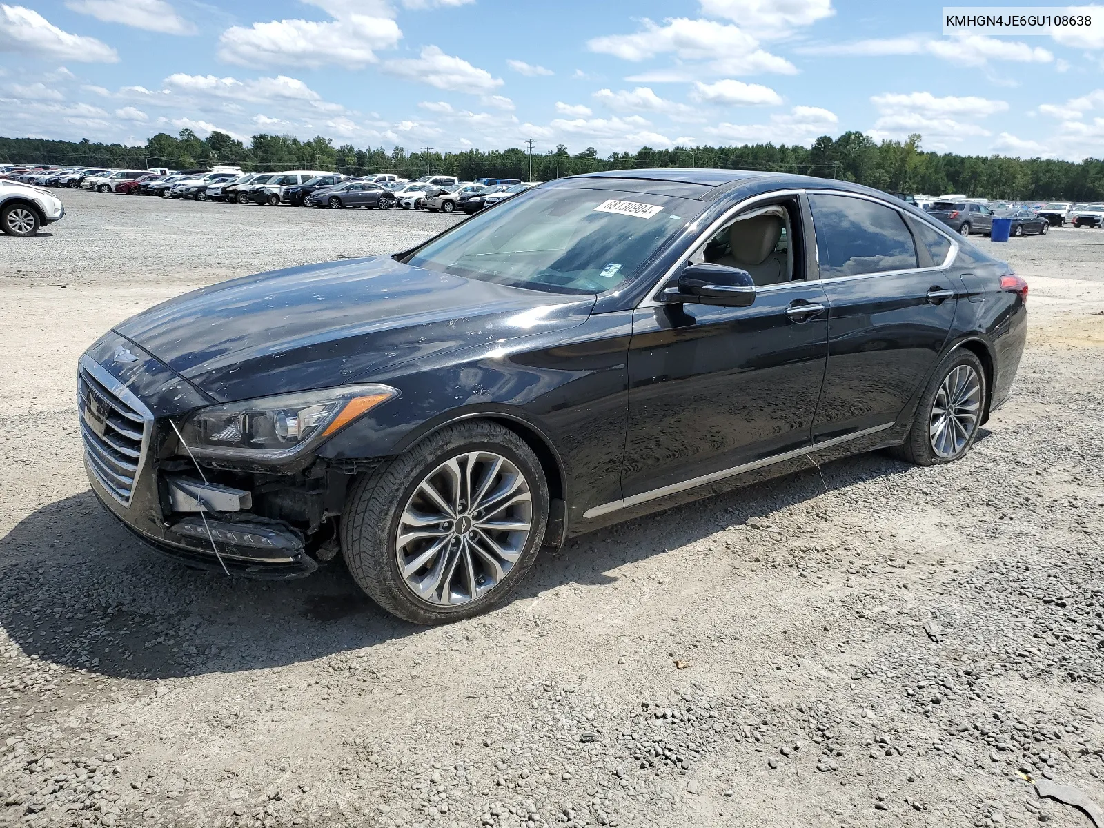 2016 Hyundai Genesis 3.8L VIN: KMHGN4JE6GU108638 Lot: 68130904