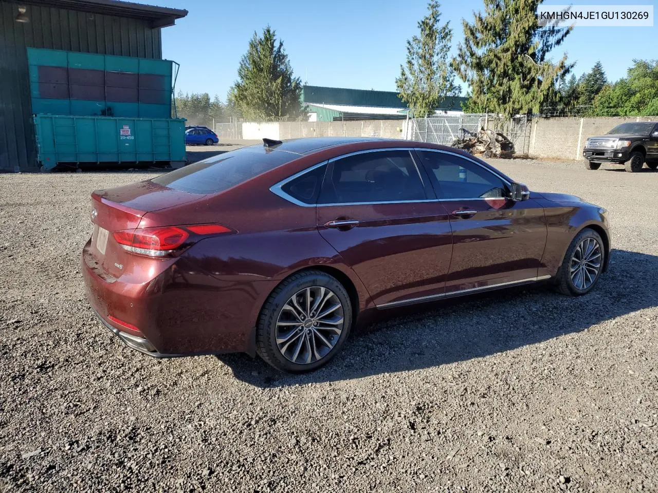 2016 Hyundai Genesis 3.8L VIN: KMHGN4JE1GU130269 Lot: 68839484