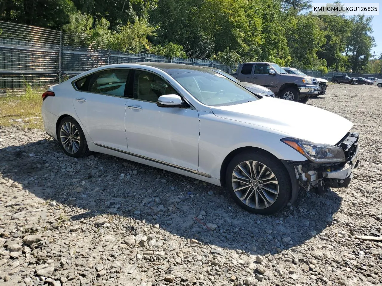 KMHGN4JEXGU126835 2016 Hyundai Genesis 3.8L