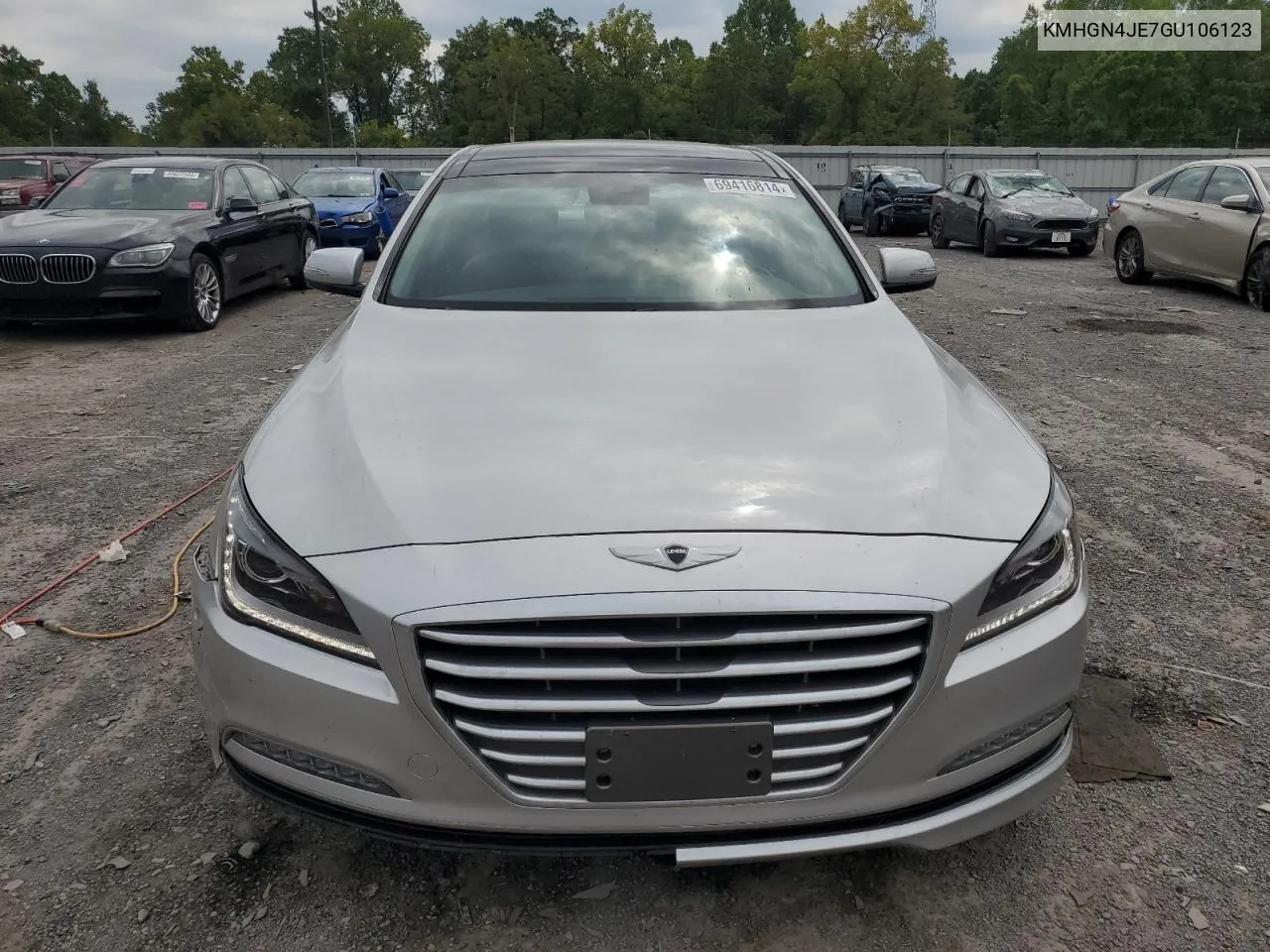 2016 Hyundai Genesis 3.8L VIN: KMHGN4JE7GU106123 Lot: 69416814