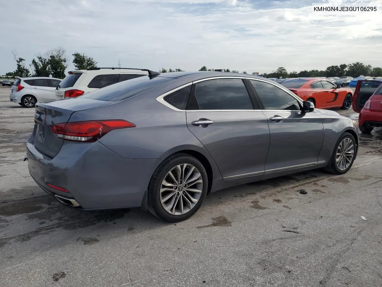 2016 Hyundai Genesis 3.8L VIN: KMHGN4JE3GU106295 Lot: 70252504