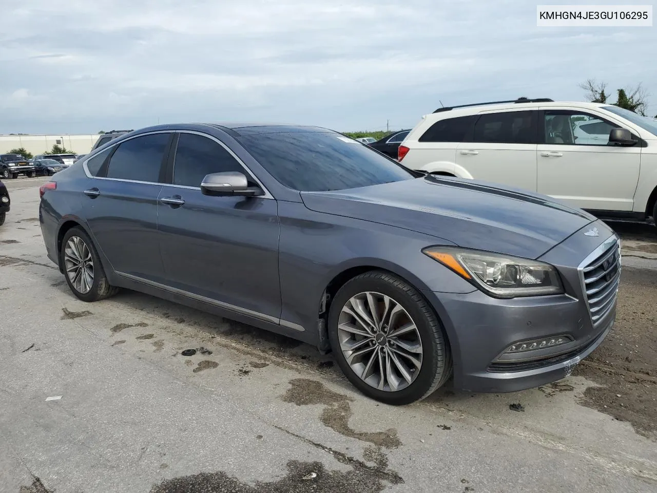 2016 Hyundai Genesis 3.8L VIN: KMHGN4JE3GU106295 Lot: 70252504