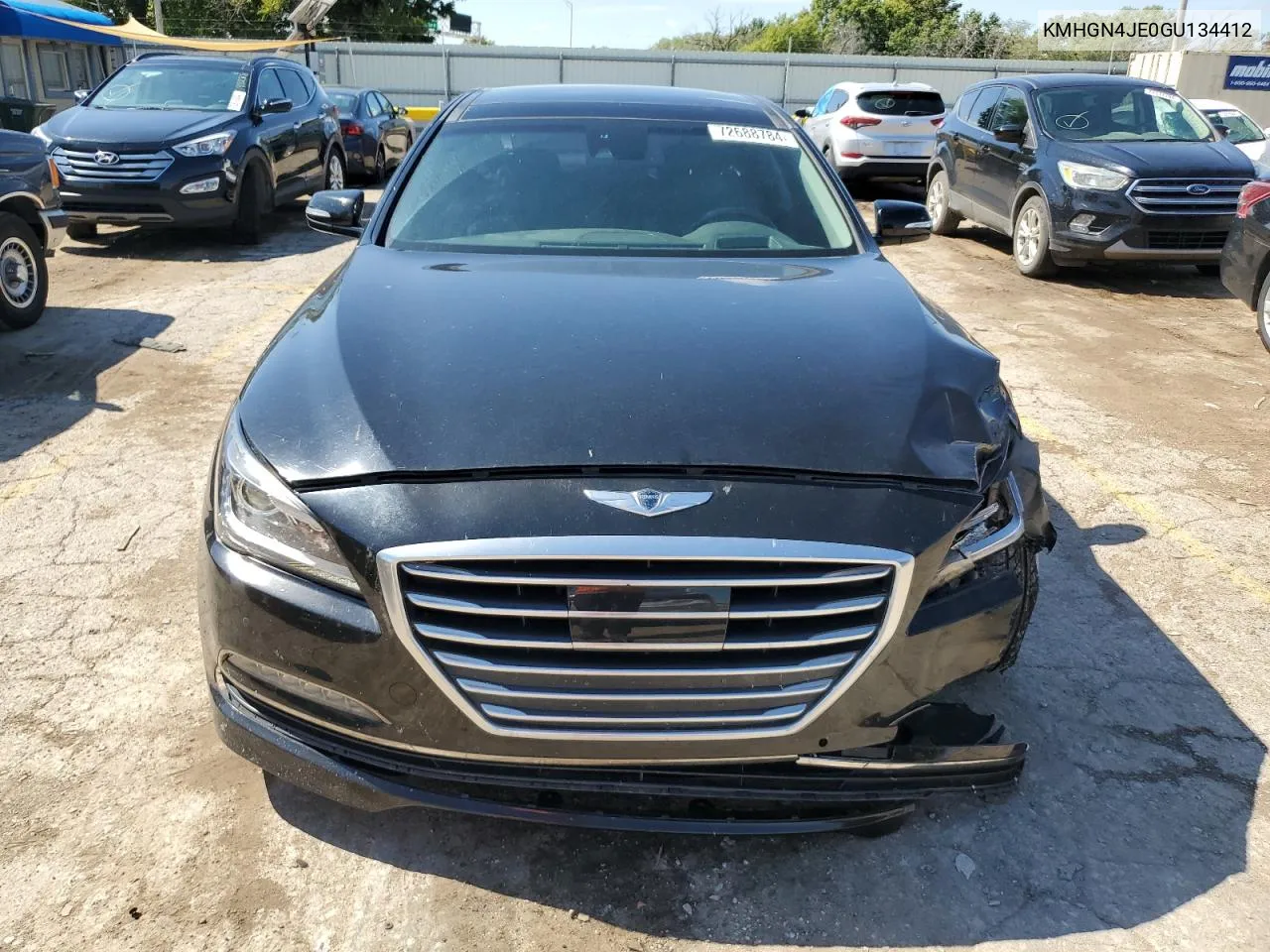 2016 Hyundai Genesis 3.8L VIN: KMHGN4JE0GU134412 Lot: 72688784