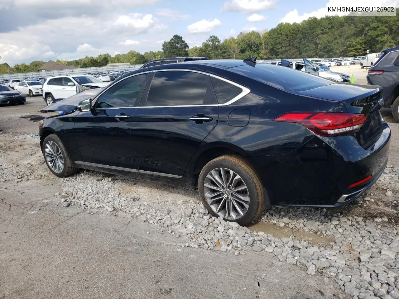 2016 Hyundai Genesis 3.8L VIN: KMHGN4JEXGU126902 Lot: 73030024